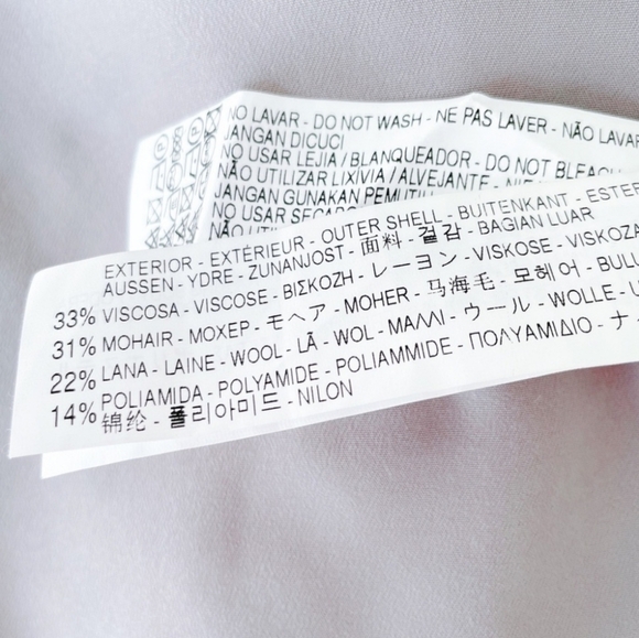 Zara Outerwear Mohair Coat, size XS - Picture 5 of 9